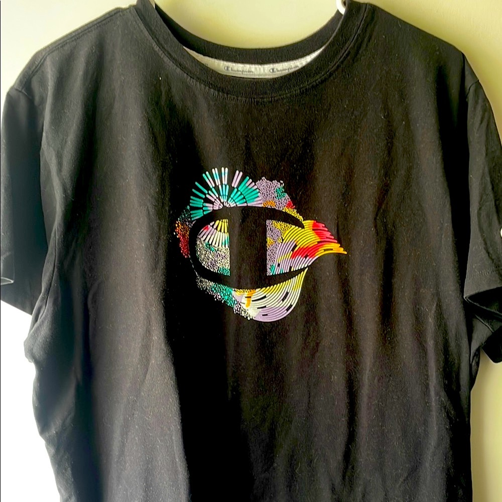 Champion Black Graphic Boxy Tee - Picture 5 of 6
